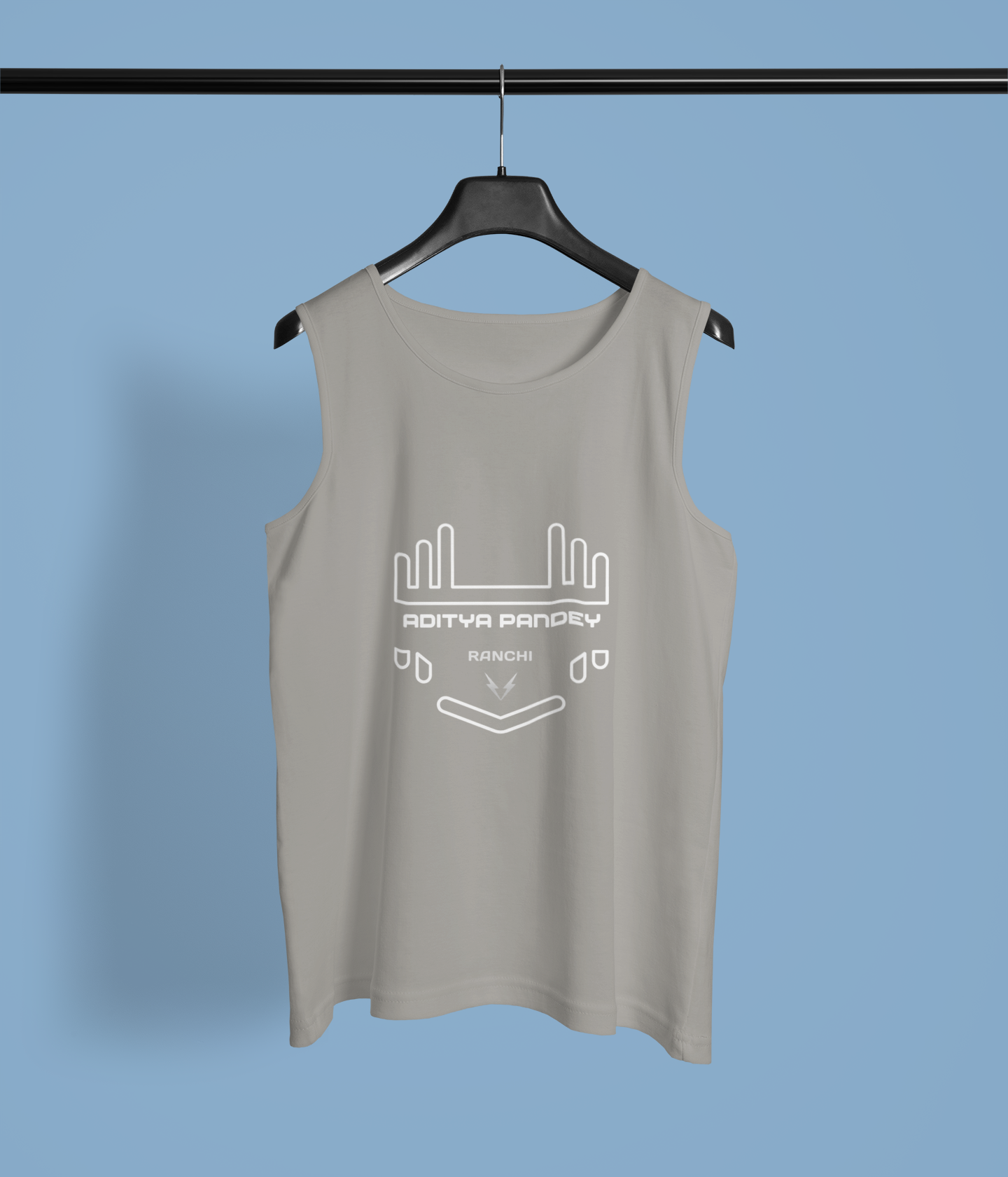 Custom Sleeveless Tee | Your Name, Place