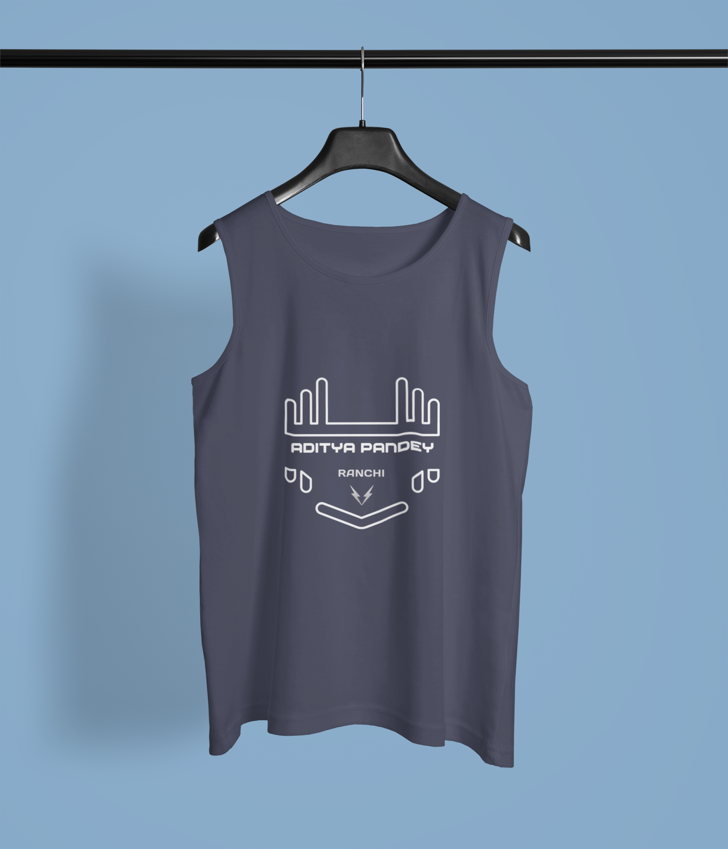 Custom Sleeveless Tee | Your Name, Place