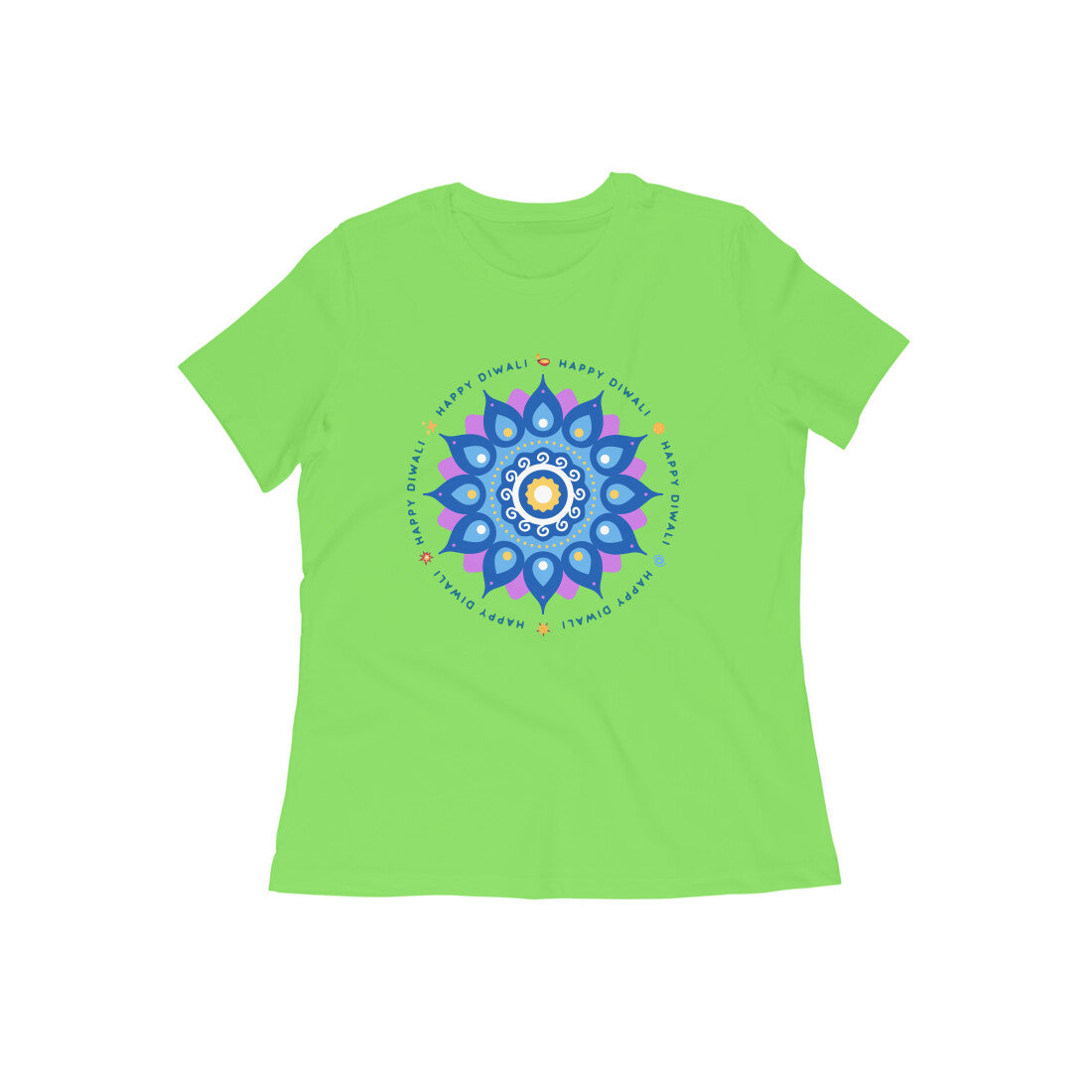 Happy Diwali 2024 Tee | Curved Regular