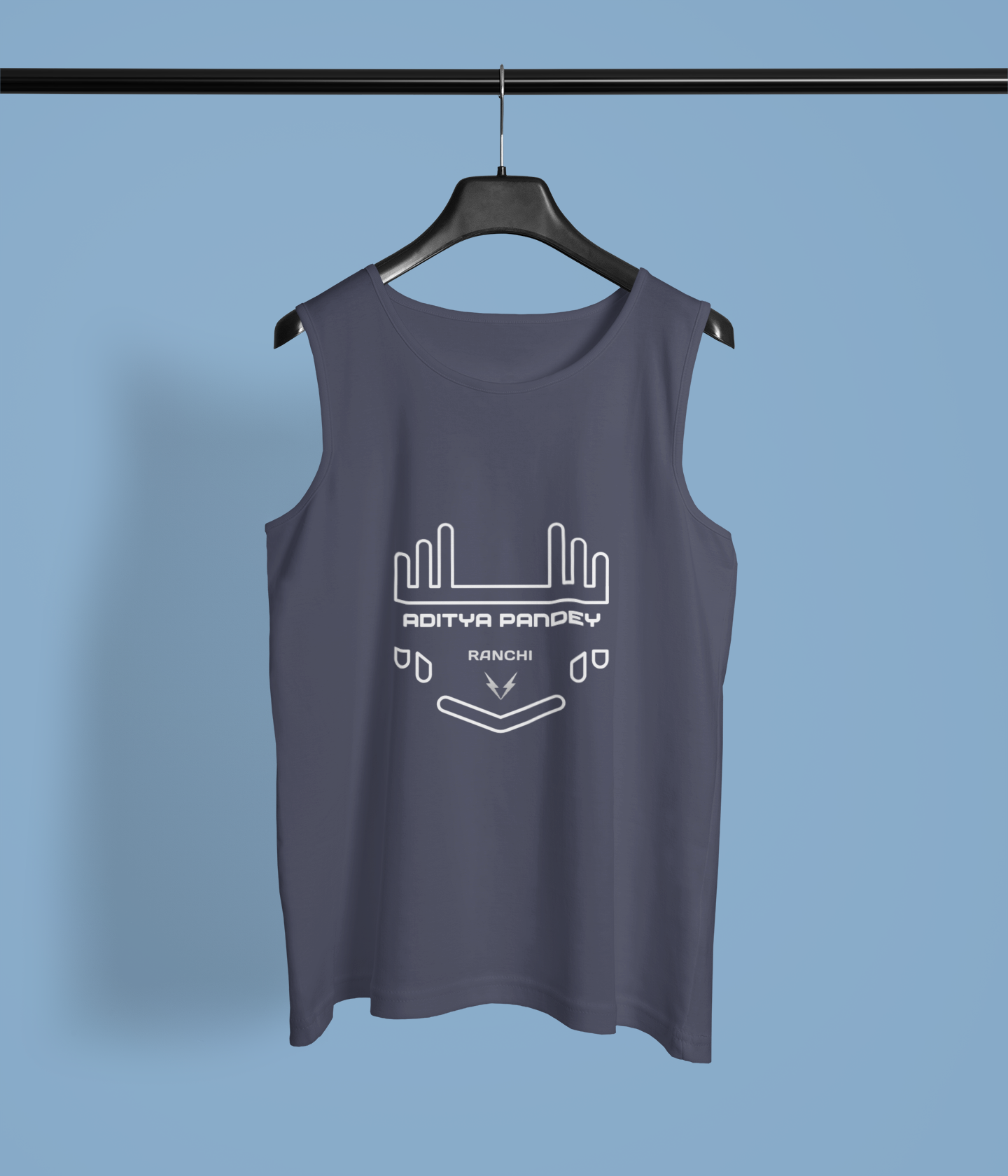 Custom Fitness Sleeveless Tee | Your Name, Place | Gym, Workout